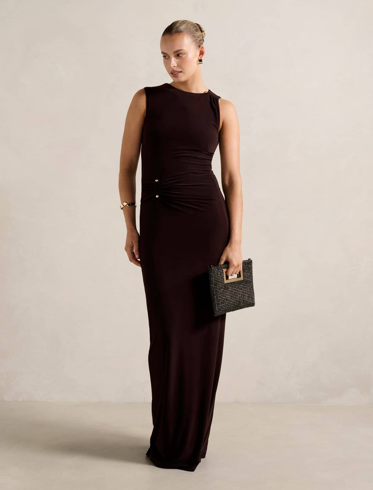Jess Hardware Bodycon Maxi