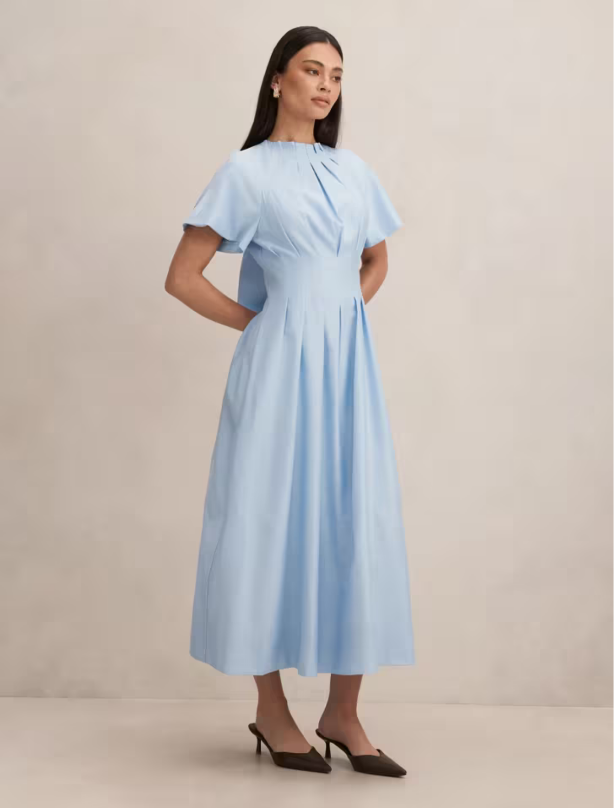 Everly Midi Dress (Blue)